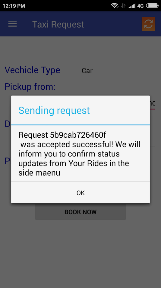 #5. GaddyCabs (Android) By: InTime Information Systems Pvt Ltd