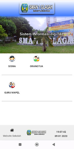 Android application SMAN 1 Glagah Sintal screenshort