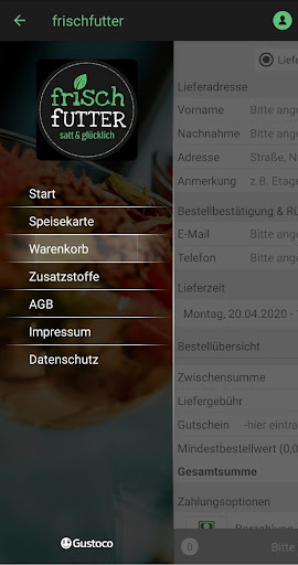 Frischfutter Screen 3