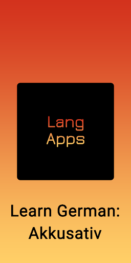 Android application German grammar: Akkusativ screenshort