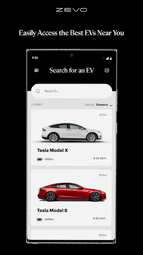 Zevo - EV Car Sharing Screen 2