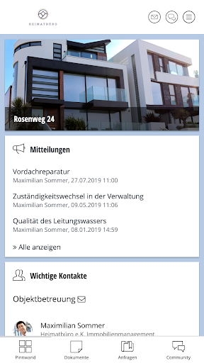 Android application Heimatbüro screenshort