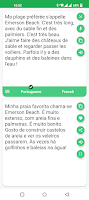 screenshot of Portuguese - French Translator