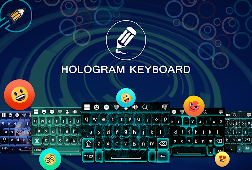 Android application Hologram Keyboard screenshort