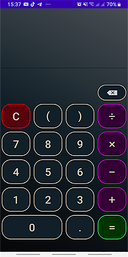Android application Wetenschappelijke Rekenmachine screenshort