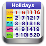 World Holiday Calendar 2017 icon