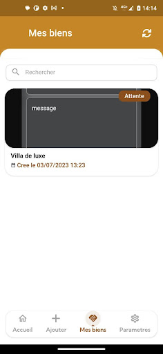 Android application 3N IMMO screenshort