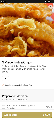 Alfies Fish & Chips Screen 3