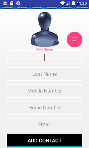 Android application Smart contacts manager screenshort