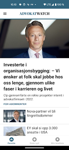 Android application AdvokatWatch Norge screenshort