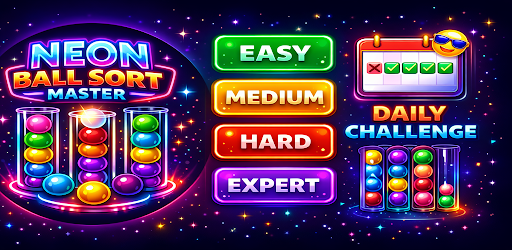 Ball Sort Color Sort Offline banner oficial de capa do aplicativo Android