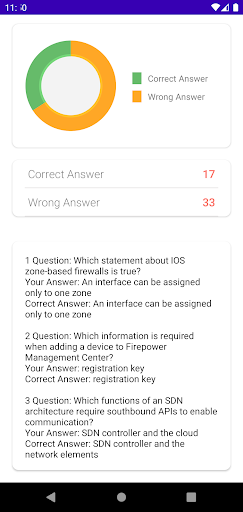 CCNP 350-701 Practice Question Screen 3