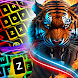 Neon Blue Fire Tiger Keyboard - Androidアプリ