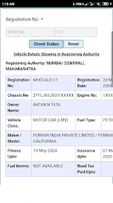 Vehicle registration details Apps on Google Play