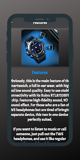 Android application T92 pro Smartwatch guide screenshort