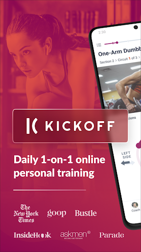 Screenshot of Kickoff Personal Training