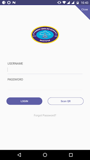 Android application Everest English School screenshort