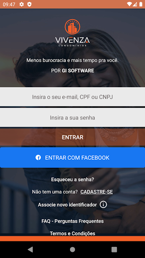 Android application Vivenza Condomínios screenshort