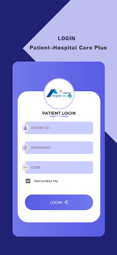 Android application Patient - Hospital Care Plus screenshort