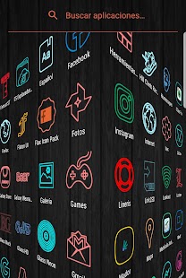 Kolorowe linie - zrzut ekranu pakietu ikon