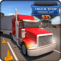 Truck Stop Parking Lot 3D