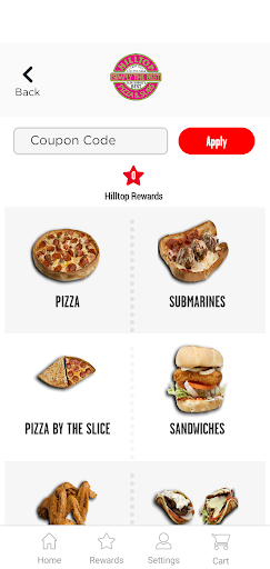 Screenshot of Hilltop Pizza & Subs