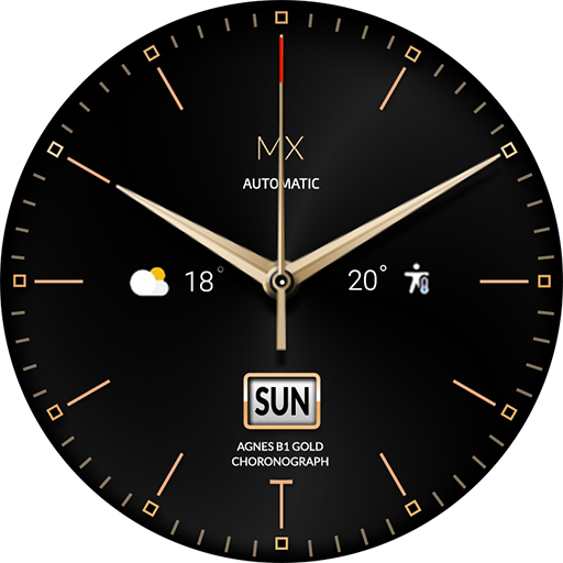 MIMIX Agnes B1 Gold Watchface logo