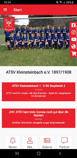 ATSV Kleinsteinbach e.V. Screen 2