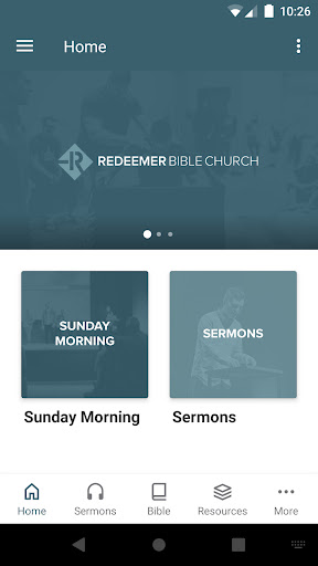 Android application Redeemer Bible Church App screenshort