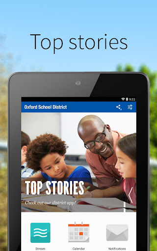 Android application Oxford School District screenshort