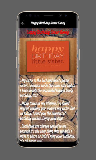 Birthday Little Sister Wishes Screen 3