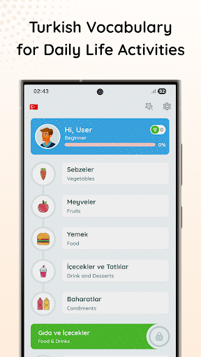 Screenshot of Turkish for beginners - LangUp