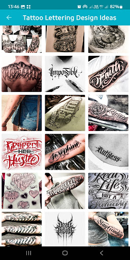 Tattoo Lettering Design Ideas Screen 3