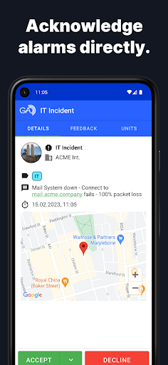 GroupAlarm Screen 2