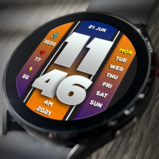 Android application MJ252 Digital Watch Face screenshort