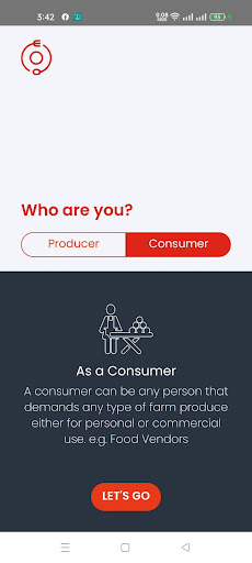 Android application OkoaFood screenshort