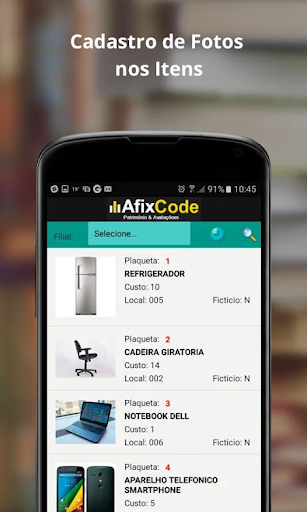 Android application AfixInv Inventário Imobilizado screenshort