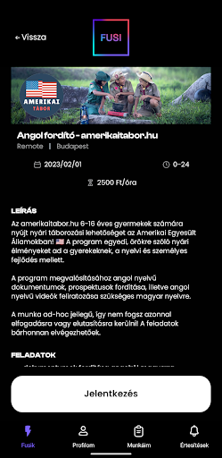 FUSI App Screen 3