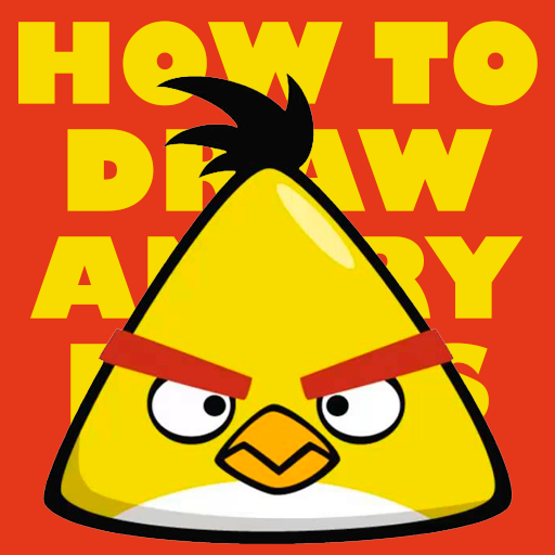 How to draw Angry Birds logo