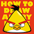 How to draw Angry Birds
