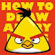 How to draw Angry Birds