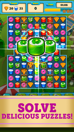 Game screenshot Fast Food Match 3 Game Offline mod apk
