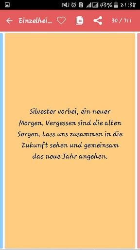 Android application frohes neues jahr sms 24 screenshort