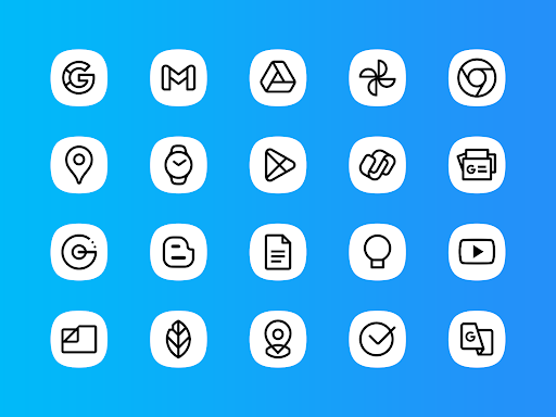Whiux White - Icon Pack - Personalization - apps