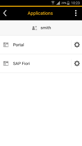 Screenshot of SAP Authenticator