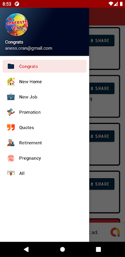 Cool Congratulation Messages Screen 3