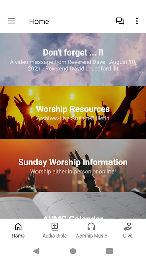 Android application Absecon UMC screenshort