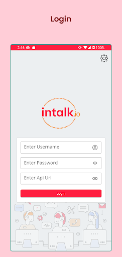 Android application Intalk Supervisor screenshort