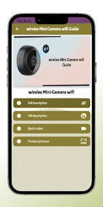 Wireles Mini Camera Wifi Guide