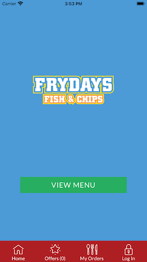 Android application Frydays Fish & Chips NE29 screenshort